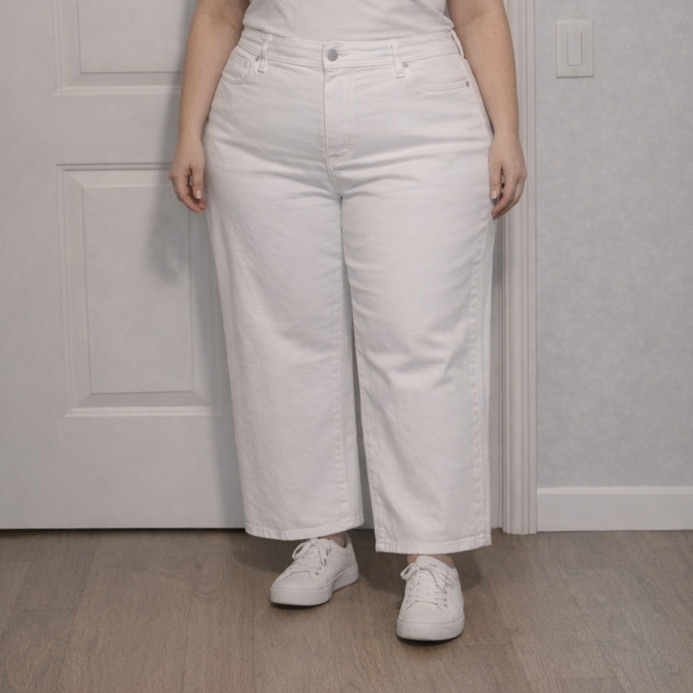 Universal Thread Women’s Sailor Wide Leg Jeans Sz 17, 16,14& 12 High Rise White